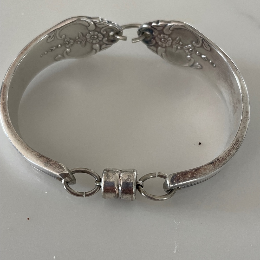 Vintage Silverware Spoon bracelet.1950s - Picture 2 of 3